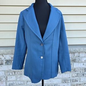 Vintage Blue Longline Women’s Blazer